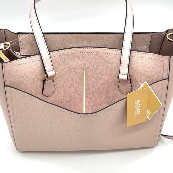 Michael Kors Maisie 3 in 1 Large Pebbled Leather Tote Bag - Picture 7 of 13